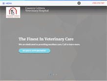 Tablet Screenshot of countrycrittersvet.com
